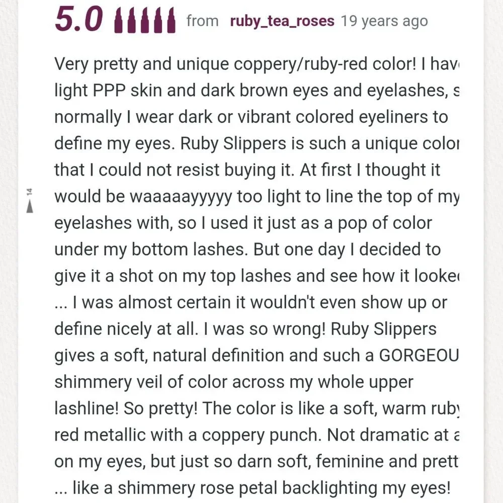 TOO FACED Foiled Metallic Eye Liner - Ruby Slippers